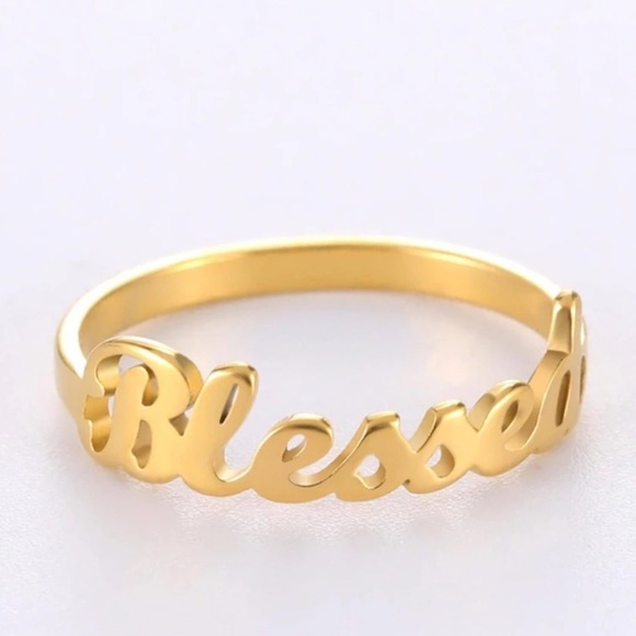 Blessed Stainless Steel Ring - Picture 2 of 3